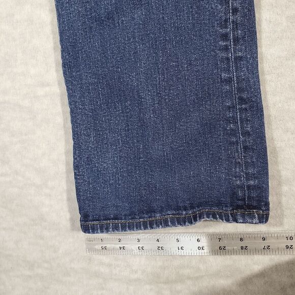 Lauren Ralph Lauren Jeans Womens 14 Blue Denim Flat Front Regular Fit Bootcut - Picture 2 of 11